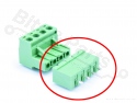 Pluggable terminal 4-pin male - Dinkle 5EHDRC